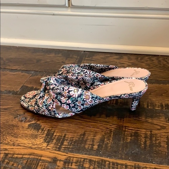 J Crew Knotted kitten heels in floral L5713 - Picture 2 of 3